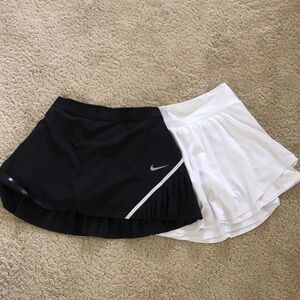 Two athletic workout skorts